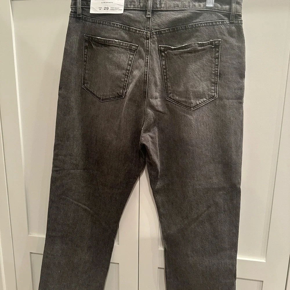 Loft Straight Leg Cropped Jeans-Faded Wash-Sz 8P (29) NWT Denim Casual Normcore